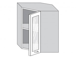 1.60.3у Шкаф настенный (h=720) угловой на 600мм со стекл. дверцей в Тюмени - tyumen.magazinmebel.ru | фото