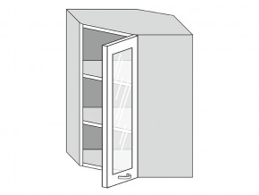 19.60.3у Шкаф настенный (h=913) угловой на 600мм со стекл. дверцей в Тюмени - tyumen.magazinmebel.ru | фото