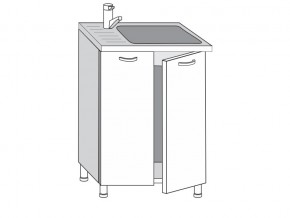 2.60.2мн Шкаф-стол на 600мм под накладную мойку с 2-мя дверцами в Тюмени - tyumen.magazinmebel.ru | фото