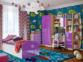 Детская комната Юниор-2 Фиолетовый металлик в Тюмени - tyumen.magazinmebel.ru | фото