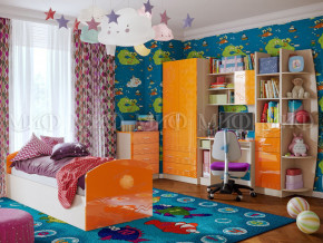 Детская комната Юниор-2 Оранжевый металлик в Тюмени - tyumen.magazinmebel.ru | фото