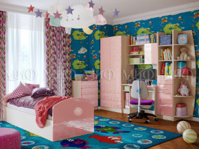 Детская комната Юниор-2 Розовый металлик в Тюмени - tyumen.magazinmebel.ru | фото