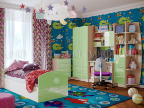 Детская комната Юниор-2 Салатовый металлик в Тюмени - tyumen.magazinmebel.ru | фото