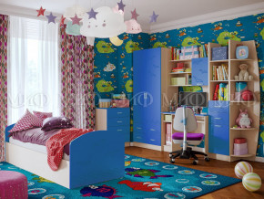 Детская комната Юниор-2 Синий в Тюмени - tyumen.magazinmebel.ru | фото