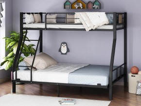 Двухъярусная кровать Гранада-1 140 черный в Тюмени - tyumen.magazinmebel.ru | фото