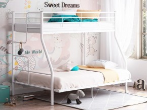 Двухъярусная кровать Гранада-3 140 белый в Тюмени - tyumen.magazinmebel.ru | фото - изображение 1
