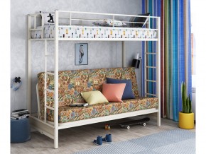 Двухъярусная кровать с диваном Мадлен Слоновая кость-марки в Тюмени - tyumen.magazinmebel.ru | фото