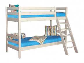 Двухъярусная кровать Соня вариант 10 с наклонной лестницей белая в Тюмени - tyumen.magazinmebel.ru | фото - изображение 2
