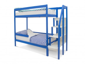 Двухъярусная кровать Svogen с бортиком синий в Тюмени - tyumen.magazinmebel.ru | фото