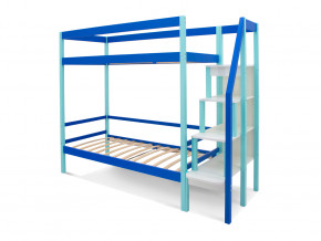 Двухъярусная кровать Svogen с ящиками мятно-синий в Тюмени - tyumen.magazinmebel.ru | фото - изображение 2