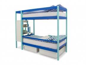 Двухъярусная кровать Svogen с ящиками мятно-синий в Тюмени - tyumen.magazinmebel.ru | фото - изображение 5