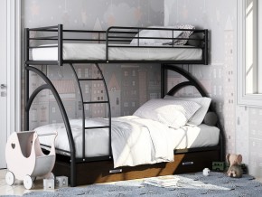 Двухъярусная кровать Виньола-2 Я черный в Тюмени - tyumen.magazinmebel.ru | фото