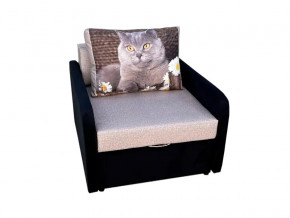 Кресло кровать Канзасик с подлокотниками кот с ромашками-2 в Тюмени - tyumen.magazinmebel.ru | фото - изображение 1