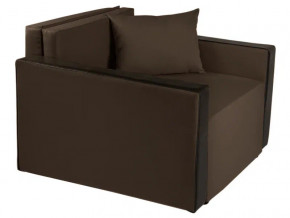 Кресло-кровать Милена с подлокотниками рогожка chocolate в Тюмени - tyumen.magazinmebel.ru | фото - изображение 1