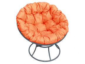 Кресло Папасан без ротанга оранжевая подушка в Тюмени - tyumen.magazinmebel.ru | фото