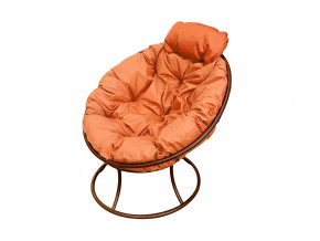 Кресло Папасан мини без ротанга оранжевая подушка в Тюмени - tyumen.magazinmebel.ru | фото - изображение 1