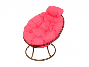 Кресло Папасан мини без ротанга розовая подушка в Тюмени - tyumen.magazinmebel.ru | фото