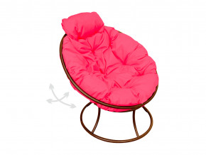 Кресло Папасан мини пружинка без ротанга розовая подушка в Тюмени - tyumen.magazinmebel.ru | фото