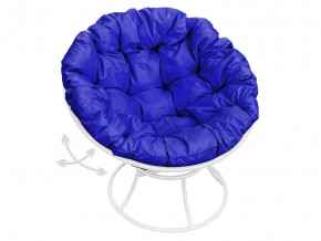 Кресло Папасан пружинка без ротанга синяя подушка в Тюмени - tyumen.magazinmebel.ru | фото