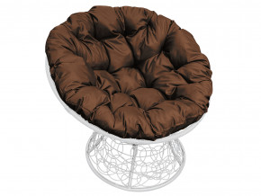 Кресло Папасан с ротангом коричневая подушка в Тюмени - tyumen.magazinmebel.ru | фото - изображение 1
