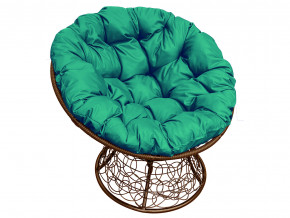Кресло Папасан с ротангом зелёная подушка в Тюмени - tyumen.magazinmebel.ru | фото