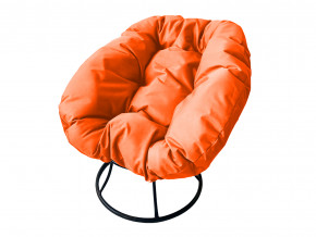 Кресло Пончик без ротанга оранжевая подушка в Тюмени - tyumen.magazinmebel.ru | фото