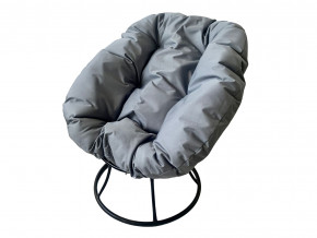 Кресло Пончик без ротанга серая подушка в Тюмени - tyumen.magazinmebel.ru | фото