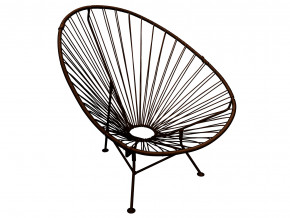 Кресло Ракушка с ротангом коричневый в Тюмени - tyumen.magazinmebel.ru | фото