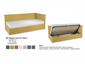 Кровать 0.9 Квест (Тахта), (2120х1035х790) в Тюмени - tyumen.magazinmebel.ru | фото