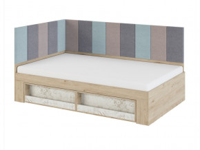 Кровать 1,2 с мягким элементом 1,2 и 2,0 Мод.2.3 в Тюмени - tyumen.magazinmebel.ru | фото