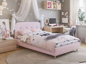 Кровать 1200 Лео велюр нежно-розовый в Тюмени - tyumen.magazinmebel.ru | фото - изображение 4