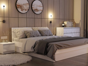Кровать 1400 Челси Белый глянец в Тюмени - tyumen.magazinmebel.ru | фото - изображение 2