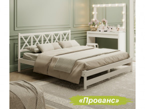 Кровать 2-х спальная Аист-8 Прованс белый с карнизом 1200х2000 мм в Тюмени - tyumen.magazinmebel.ru | фото