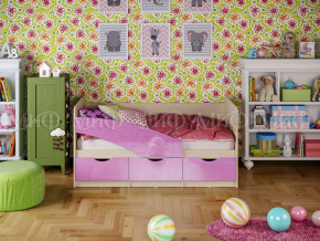 Кровать Бабочки 1600 Сиреневый металлик в Тюмени - tyumen.magazinmebel.ru | фото - изображение 1