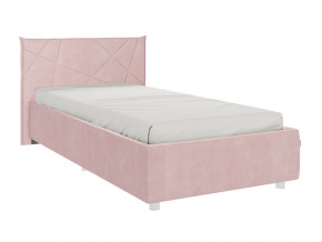Кровать Бест 900 велюр нежно-розовый в Тюмени - tyumen.magazinmebel.ru | фото - изображение 1
