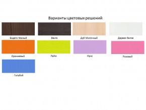 Кровать чердак Кадет 1 с лестницей Дуб молочный-Ирис в Тюмени - tyumen.magazinmebel.ru | фото - изображение 2