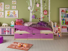Кровать Дельфин 1600 Фиолетовый металлик в Тюмени - tyumen.magazinmebel.ru | фото - изображение 1