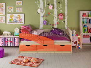 Кровать Дельфин 1600 Оранжевый металлик в Тюмени - tyumen.magazinmebel.ru | фото