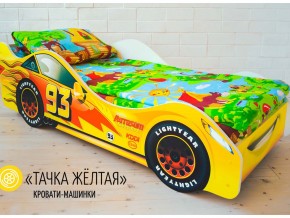 Кровать детская машина Тачка Желтая в Тюмени - tyumen.magazinmebel.ru | фото - изображение 1