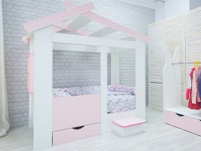 Кровать детская Теремок без ящика розовая в Тюмени - tyumen.magazinmebel.ru | фото - изображение 2