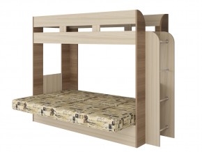 Кровать двухъярусная Карамель 75 венге ткань савана в Тюмени - tyumen.magazinmebel.ru | фото - изображение 2