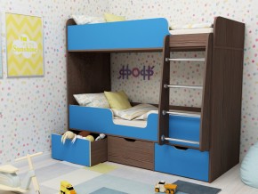 Кровать двухъярусная Малыш двойняшка бодега-голубой в Тюмени - tyumen.magazinmebel.ru | фото