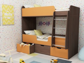 Кровать двухъярусная Малыш двойняшка бодега-оранжевый в Тюмени - tyumen.magazinmebel.ru | фото