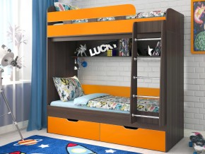 Кровать двухъярусная Юниор 5 Бодего-Оранжевый в Тюмени - tyumen.magazinmebel.ru | фото