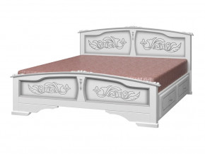 Кровать Елена с 2-мя ящиками 1400 Белый жемчуг в Тюмени - tyumen.magazinmebel.ru | фото - изображение 1