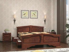 Кровать Елена с 2-мя ящиками 1400 Орех в Тюмени - tyumen.magazinmebel.ru | фото - изображение 2