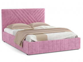 Кровать Гамма 1400 с основанием велюр тенерифе розовый в Тюмени - tyumen.magazinmebel.ru | фото