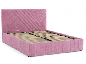 Кровать Гамма 1400 с основанием велюр тенерифе розовый в Тюмени - tyumen.magazinmebel.ru | фото - изображение 2