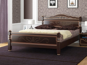 Кровать Карина-5 1200 Орех тёмный с тонировкой в Тюмени - tyumen.magazinmebel.ru | фото - изображение 1