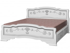 Кровать Карина-6 с 2-мя ящиками 1200 Белый жемчуг в Тюмени - tyumen.magazinmebel.ru | фото - изображение 2